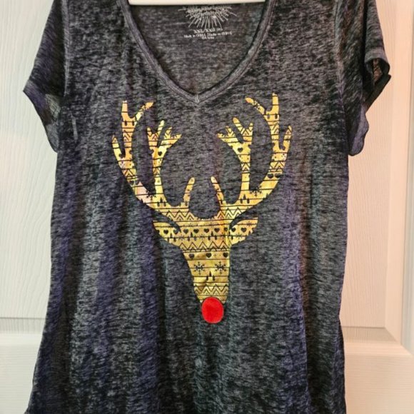 Rocker Girl Sheer Rudolf T-shirt - Picture 6 of 6